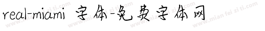 real-miami 字体字体转换